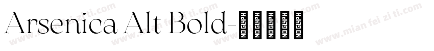 Arsenica Alt Bold字体转换